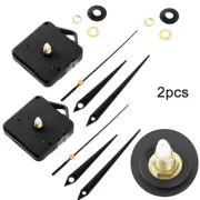 2* Silent DIY Quartz Movement Wall Clock Motor Mechanism Long-Spindle Repair Kit