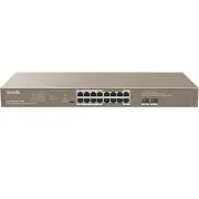 NEW Tenda TEG1118P 16GE+2SFP Ethernet Switch 16-Port PoE+