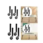 4x Table Leg Extenders Table Leg Extensions with Caster Wheels, Furniture Legs