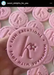 Custom Made Cookie Stamp With Logo Business Name Or Other Info