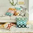 Polyester Tassel Pillow Cover Three-dimensional Bedside Cushion Cover