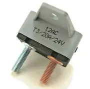 CIRCUIT BREAKER 20 AMP 24 Volt DC SHORTSTOP MANUAL RESET BUTTON 20A 24V