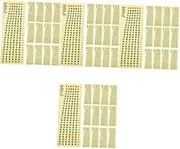 ibasenice 4sets Guitar Accessories Fretboard Sticker Set Learning Guitar Scale Decals Bright and Sturdy Notes 20pcs*4