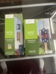 2 Texas Mainstays Wind Chimes. 1 Is Solar