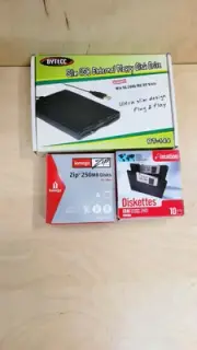 BYTECC BT-144 Slim USB External Floppy Disk Drive 3.5" Plug & Play