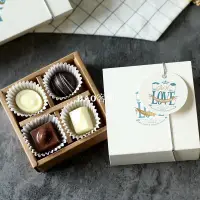在飛比找蝦皮購物優惠-【巧克力包裝盒】 4粒8粒love系列歐式燙金巧克力盒 包裝