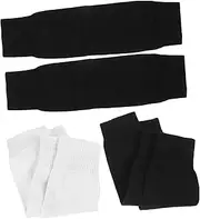 BCOATH 3 Pairs Sports Boys Socks Compression Calf Sleeves Grip Soccer Socks Leg Sleeves for Shin Guards for Boy Sport Calf Sleeve Football Leg Guards Cut Socks Polyester