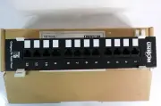 Unicom Cat5e Wall Mount Patch Panel, 12 Port RJ-45/110 T568B Wiring