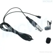 Tie Clip Lapel Microphone for Samson AKG Mini 3Pin XLR Lavalier Wireless Black