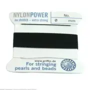 Black Griffin Nylon Bead Stringing Cord #1