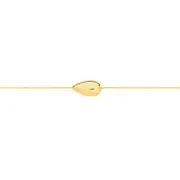 9ct Gold 19cm Teardrop Trace Bracelet