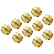 50pcs 5mm Tube OD Brass Compression Sleeves Ferrules Brass Ferrule Fitting