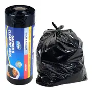Ozoffer 30Pcs/ 90Pcs Garbage Bin Liner Garden Bags 90L Black Heavy Duty Clean Up Xtra Kleen