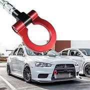 Xotic Tech JDM Sports Red Track Racing Style CNC Aluminum Tow Hook for Mitsubishi 2008-2016 Lancer Evolution Evo X 10