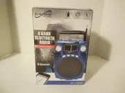 New Supersonic SC-1390BT Portable Rechargeable Speaker +Bluetooth +4-Band Radio