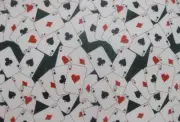 EDIBLE PATTERNED RICE WAFER PAPER CARDS CASINO CAKE WRAPPER FRILL DECORATION