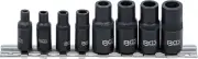 Tap Adaptor Socket Set | 6,3 mm (1/4") / 10 mm (3/8") Drive | 8 pcs NEW-AU
