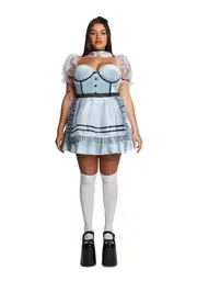 [Trickz N' Treatz] Plus Looking Glass Girl Costume Set