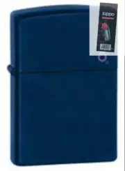 Zippo 239zl navy matte with logo cigar full size Lighter + FLINT PACK
