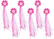 Happyyami 6pcs Colorful Bike Handlebar Streamers Tassels for and Scooters Fun Ribbons for Boys and Girls for Tricycles and Decorations