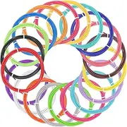 uxcell 20 Pcs 3D Pen Filament, 1.75mm Dia 9.8ft Length PLA 3D Printing Pen Filament Refills for 1.75mm 3D Printing Pen, 20 Colors