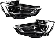 Compatible For Audi A3 S3 2013-2016 Style Car Front Lamps Assembly Upgrade Projector Lens Car Turn Light Accessories