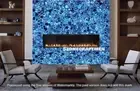 Blue Agate Wall Panel, Agate Geode Office / Kitchen / Living Room Wall Panel