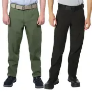 Active Flex Soft Shell Pants in Black or Olive Drab Poly Spandex Stretch Fabric