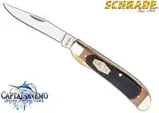 SCHRADE OLD TIMER GUNSTOCK TRAPPER FOLDING POCKET KNIFE CAMP HUNTING KNIFE 194OT