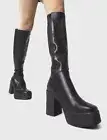 Brand New Never Been Worn Goth Lamoda Stevie Nicks Platform Heeled Boots
