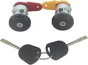 Rynplex AL051 Left Right Side Door Lock Cylinder Barrel with 2 Keys, for Ford, for Fiesta, KA Courier Escort Auto Ignition Lock Cylinder