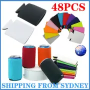 48X Can Cooler Foldable Blank Can Stubby Cooler Holder Cooler Heat Transfer