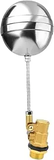 Generic Stainless Steel Float Ball Valve Multi Use Thread Flow Control Adjustable Automatic Water Level Control for Water Tower Water Tank Parts