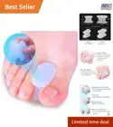 Toe Spacers Gel Bunion Corrector Overlapping Toes Orthotics 1/2'' Thick Large