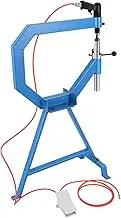 Pneumatic Planishing Hammer, 4 Inch Throat Polisher Hammer with 1, 2, 3 Inch Radius Anvil, Thin Sheet Metal Shaping Machine with Cast Iron Stand and Foot Pedal, for Dent Repair