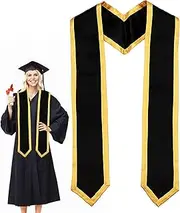 [Generic] Graduation Shawl - Plain Adult Graduation Stoles Sash | 2023 Angled End Congratulations Graduation Sash for Women Adult Men High School University