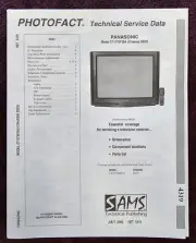 Sams Photofact 4319 Service Manual for Panasonic CT-27SF26A, CT-27XF26CA