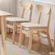 APP下單享點數9% 實木餐桌椅子家用北歐靠背書桌椅簡約現代學習休閑奶茶店餐廳凳子