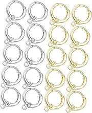 LIFKOME 40 Pcs Ear Clip Jewelry Hooks Hook Earrings Jewelry Accessories Metal Earrings Handmade Earrings