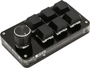Programmable Keyboard, RGB Backlight OSU Gaming Keyboard, USB DIY 6 Key Mini Portable Keypad, with Knob Function, for Office, Music, Media, Computer Universal
