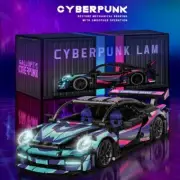 Technical Race Car Cyberpunk Porsche Building Blocks 1:14 Scale