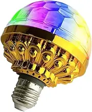 Veulrn 6pcs Colorful Rotating Magic Ball Lamp RGB LED Without Sockets Lights Disco Ball for Dance Parties DJ Atmosphere Ligh