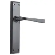Menton Lever Latch Set, Matte Black