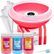 Cotton Candy Machine and Floss Bundle- Bright, Colorful Style- Sugar Free Can...