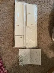 White Bathroom Floating Shelves for Wall Shelf Over Toilet Wall Mounted Farmhous