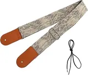 Yardwe 1pc Portable Guitar Strap Chic Design for Guitar Bass Ukulele Lightweight Wear Resistant Flexible Accessory for Musicians