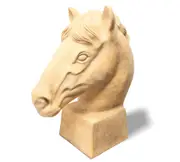 Natural Ceramic Horse sculpture