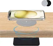 NiiTTER 50mm Under-Desk Wireless Charger, Invisible Wireless Charger, Under-Counter Wireless Charging for iPhone 16/15/14/13/12/ Wireless Phones (Adapter Included)