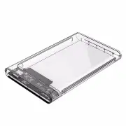 2.5 inch Type-C to SATA3 Transparent Hard Drive Enclosure External SSD HDD Case Support UASP