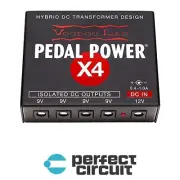 Voodoo Lab Pedal Power X4 Power Supply EFFECTS - NEW - PERFECT CIRCUIT